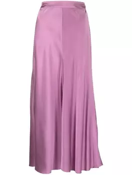 Forte Forte шелковая миди, фиолетовый