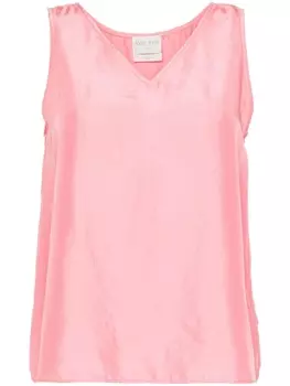 Forte Forte шелковый топ без рукавов, розовый