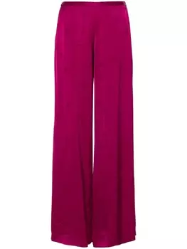 Forte Forte широкие брюки с вышивкой, розовый