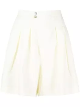 Forte Forte шорты с поясом и складками, желтый