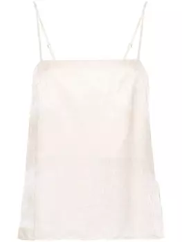 Forte Forte топ с узором, нейтральный цвет