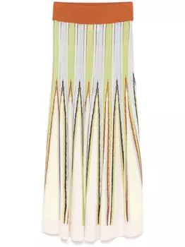 Forte Forte трикотажная юбка миди, зеленый