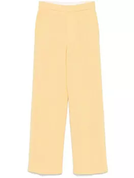 Forte Forte трикотажные брюки по фигуре, желтый