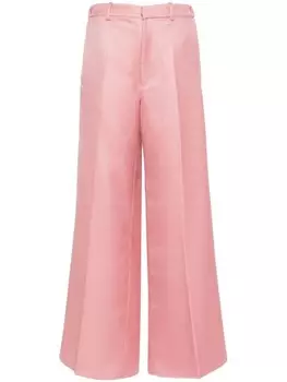 Forte Forte твиловые брюки широкого кроя, розовый
