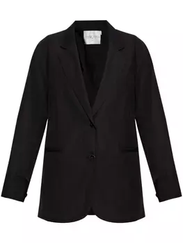 Forte Forte твиловый однобортный пиджак, черный