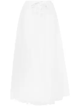 Forte Forte юбка макси из тюля, белый