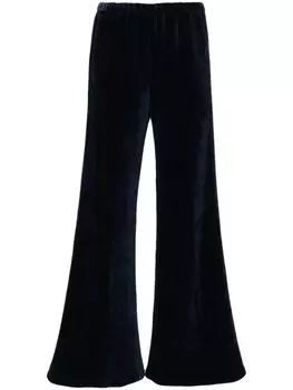 Forte Forte вельветовые брюки прямого кроя, синий