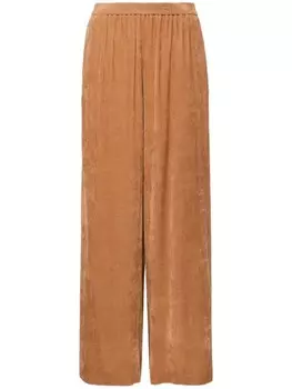 Forte Forte вельветовые брюки прямого кроя, коричневый