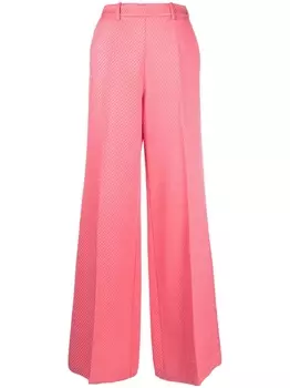 Forte Forte жаккардовые брюки широкого кроя, розовый