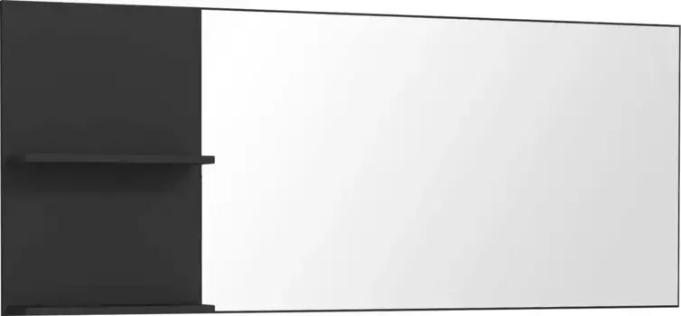 ФОРТЕ зеркало для гардероба FORTE 150х60х13,5 см, черный