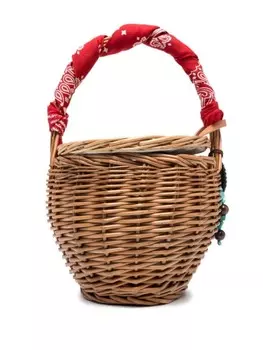 Fortela сумка-ведро с подвесками, коричневый