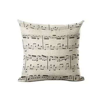 Фортепианная музыкальная нота, льняная подушка, чехол для дивана, спальни, украшения автомобиля-9 # Stuttg