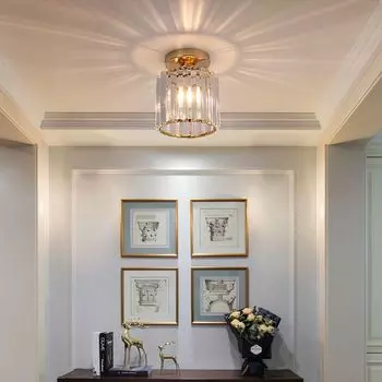 Fortuna Lai Современная хрустальная люстра Потолочный светильник Подвесной светильник E27, Золото Fortuna Lai Gmbh