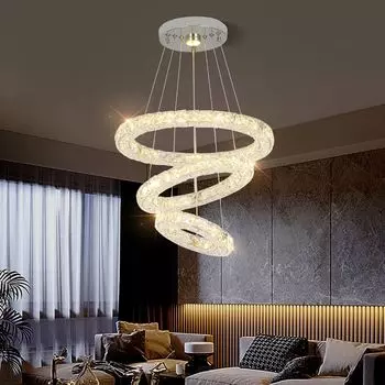 Fortuna Lai Светодиодный подвесной светильник GreelustrHQ234, регулируемый по высоте, встроенный светодиод, теплый белый, холодный белый, дневной белый, 3000-6000K, 44 Вт, 20/30/40см Fortuna Lai Gmbh, мультиколор