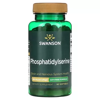 Фосфатидилсерин Swanson без сои 100 мг, 90 таблеток