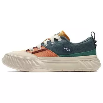 Fosso Canvas Shoes Men Low-top Light Bone/Coconut Milk/Dark Russet/Campfire Orange Fila
