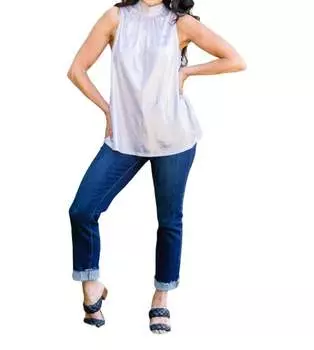 Фото Opt Блузка без рукавов в белом цвете ANDREE BY UNIT