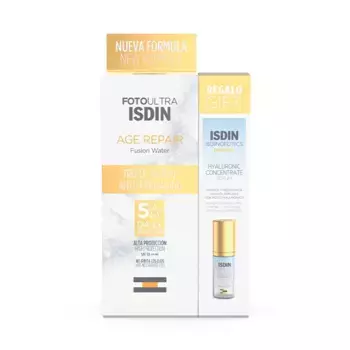 Фото ремонт с подарком Pack Foto Age Repair Spf50 + Mini Hyaluronic Concentrate Isdin, 2 UD