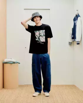 Фотофутболка с короткими рукавами Green Coast, черный