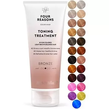 FOUR REASONS Color Mask Bronze Toning Treatment Цветной кондиционер, 6,76 жидких унций