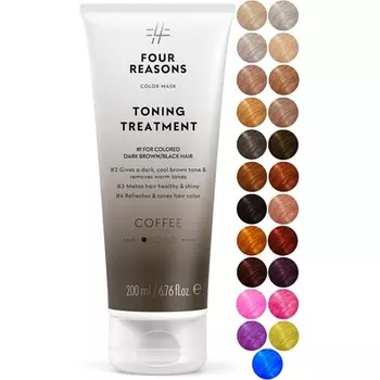 Four Reasons Color Mask Кофейный тонизирующий кондиционер для цвета, 6,76 жидких унций