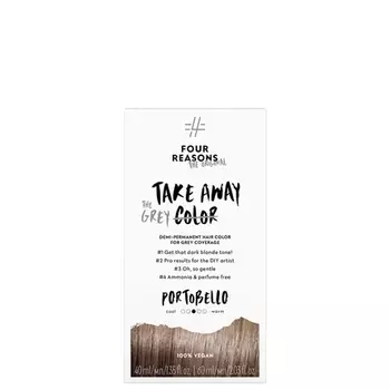 Four Reasons Original Takeaway Color Portobello 7.0 Полуперманентная краска для волос Краска для волос без аммиака и отдушек с покрытием седины 100% веганская и не тестируемая на животных
