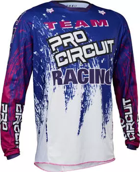 Джерси FOX 180 Pro Circuit мотокросс, синий/белый/фиолетовый