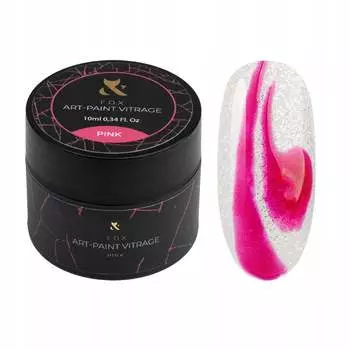 Fox Art Paint Vitrage Pink 10 мл Гель для ногтей TM F.O.X