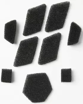 Сменный комплект пенопласта FOX V3 RS для шлема, черный