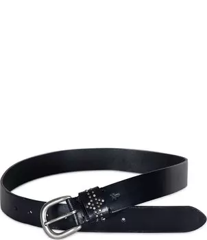 Фрай 1,4 Кожаный ремень Keeper с заклепками Frye, черный