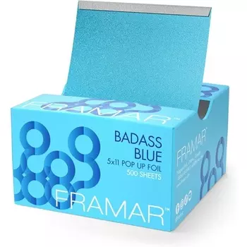 Framar Голубая фольга для волос Pop Up Алюминиевая фольга Листы для мелирования 500 Листов
