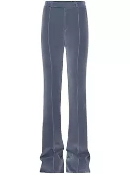 FRAME бархатные брюки The Slim Stacked, синий