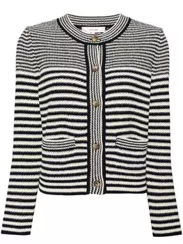 FRAME бретонский полосатый кардиган, черный