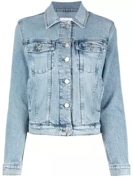 FRAME джинсовая куртка с эффектом потертости, синий