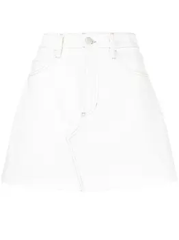 FRAME джинсовая юбка А-силуэта, белый