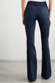 FRAME Джинсы Le High Flare из экологически чистых материалов с высокой посадкой, деним