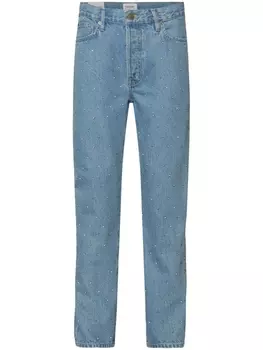 FRAME джинсы Le Mec с заклепками, синий