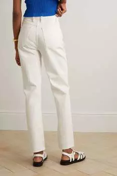 FRAME Джинсы прямого кроя Le High 'N' Tight с высокой посадкой, белый