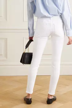 FRAME джинсы скинни Le Color со средней посадкой, белый