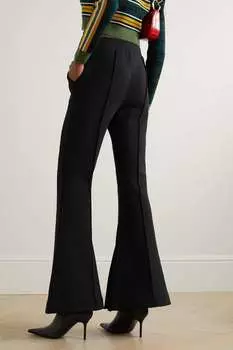 FRAME Расклешенные брюки из эластичного трикотажа, черный