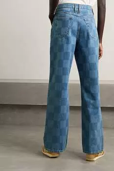 FRAME широкие джинсы Le High n Tight с высокой посадкой в клетку, деним