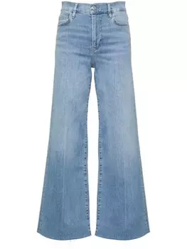 FRAME широкие джинсы с необработанными краями, синий