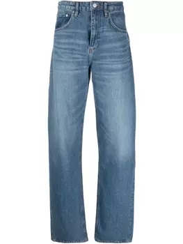 FRAME широкие джинсы с завышенной талией, синий