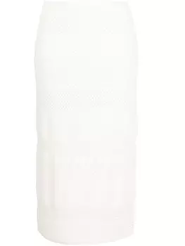 FRAME юбка-карандаш в технике кроше, нейтральный цвет
