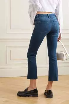 FRAME укороченные джинсы со средней посадкой Le Crop Mini Boot, деним