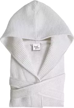 Framsohn махровый женский халат "Халат вафельного пике" Framsohn Frottier, белый