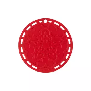 Французская круглая подставка Le Creuset, красный