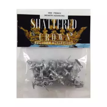 Французская пехота наступает, WWI Shattered Crown Miniatures - French (28mm)