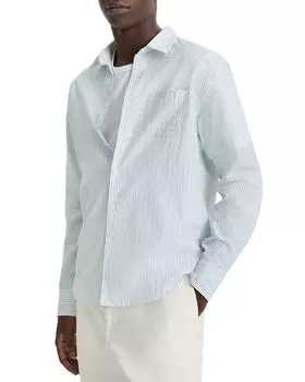 Французская полосатая рубашка Regular Fit Vince, синий