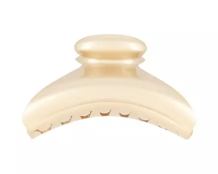 Французская пряжка с блестками бежевого цвета 4,5х10 см Framboisine